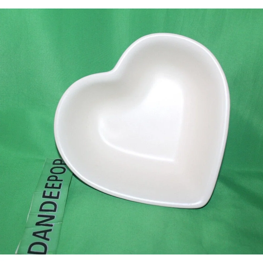 Pfaltzgraff Heart Shape Tea Rose Pattern Stoneware Bowl